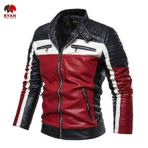 Veste en cuir respirante pour homme, design personnalisé Ryan Pro Gear, impression de logo personnalisée, design à panneaux. - Product Image 6