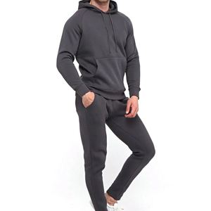 Ensemble de survêtement de sport pour homme, jogging, entraînement, premium, uni, à capuche, décontracté, streetwear, chaud, unisexe - Product Image 2