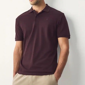 Chemises polo pour hommes à manches courtes en polyester, modèle personnalisable en gros, prix bas, bonne qualité, chemises polo pour hommes - Product Image 1