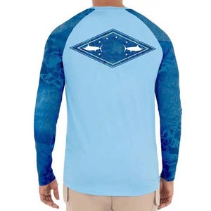 Chemise de pêche pour homme avec logo personnalisé, protection UV, manches longues, tissu léger, séchage rapide, vêtements d'extérieur, fabrication OEM ODM - Product Image 2
