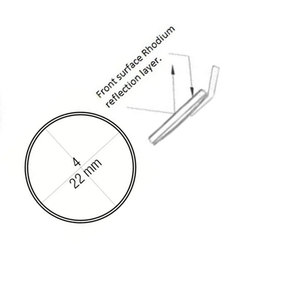 Miroir buccal dentaire double face # 5 outils uniques à poignée creuse en acier, surface avant en acier, certifiés CE, de qualité supérieure, à marque privée - Product Image 6
