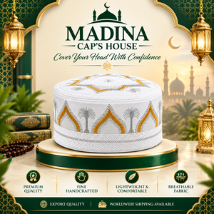 Chapeau de prière musulman de haute qualité, respirant, couvre-chef islamique traditionnel, chapeau Taqiyah pour les acheteurs en gros - Product Image 6