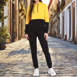 Conjunto Deportivo Unisex de Moda, Informal, 100% Algodón, Ecológico, de Forro Polar, Mangas Largas, Ropa de Invierno, Multicolor, Transpirable - Product Image 2