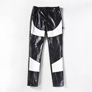 กางเกงหนังแท้สำหรับผู้ชาย หนังวัวแท้ แฟชั่นสำหรับขี่มอเตอร์ไซค์ กางเกงขายาว โรงงานผลิตโดยตรง ผู้ผลิต OEM - Product Image 1