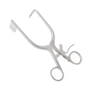 Écarteurs de discectomie de style Williams, crochet gauche, lame de 40 mm x 20 mm, 7 po (17,8 cm), en acier inoxydable, pour discectomie vertébrale - Product Image 1