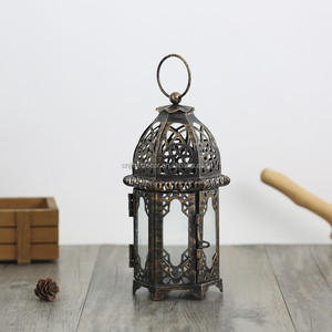 Nuovo Arrivo: <span class=keywords><strong>Lampade</strong></span> <span class=keywords><strong>a</strong></span> Olio in Metallo e Vetro Fatte <span class=keywords><strong>a</strong></span> Mano, Portacandele per Eid e Ramadan, Decorazione Festiva in Ferro - Product Image 2