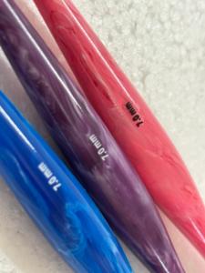 Ganchos de Crochet de Resina de 7 mm con Acabado Liso, Diseño de Remolino Colorido, Agarre Cómodo para Tejer y Hacer Crochet - Product Image 2