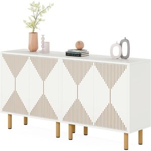 Modern 4-Door <b>Sideboard</b> Buffet Cabinet Contemporary <b>Sideboards</b> with Sleek Design - Product Image 3