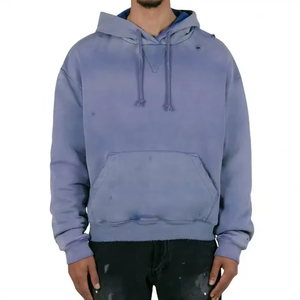 Vente en gros de sweats à capuche pour hommes en molleton bouclette épais, entièrement zippés, avec impression de logo personnalisé, style sportswear, et modèles courts à fermeture éclair - Product Image 1