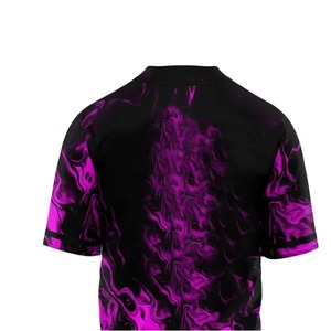 เสื้อเบสบอลโพลีเอสเตอร์ระบายอากาศได้ดี พิมพ์ลายด้วยความร้อน แขนสั้น ป้องกันแบคทีเรีย แห้งเร็ว สำหรับทุกเพศ ผลิตจากโรงงานโดยตรง - Product Image 4