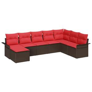 Juego de sofás de jardín de ratán sintético marrón de 8 piezas con cojín - Product Image 2