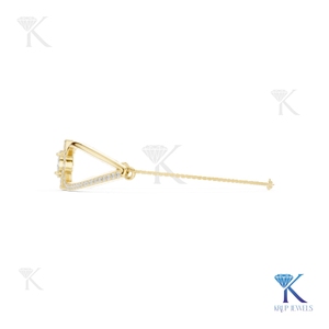Lab Grown Diamond Geometric Cushion Halo <b>Bracelet</b> 14K <b>Solid</b> Gold Fine Luxury Chain Unisex Party Gift KRUP JEWELS - Product Image 5