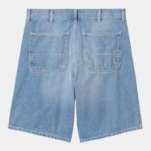 Pantalones Cortos Bermuda de Mezclilla para Hombre, Lavado Oscuro, Cintura Media, Cierre de Botones, Estilo Casual con Bolsillos, 100% Algodón Tejido - Product Image 2