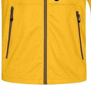 Wholesale Premium <b>Men</b> Hooded Waterproof PU Softshell <b>Jacket</b> <b>Yellow</b> Sporty Windbreaker Autumn Outdoor Wear Eco-Friendly - Product Image 6
