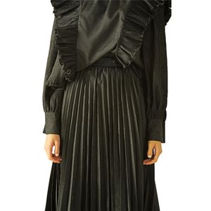 ODM High Quality Polyester Black Elastic Waist <b>Skirt</b> Manufacturer - Product Image 4