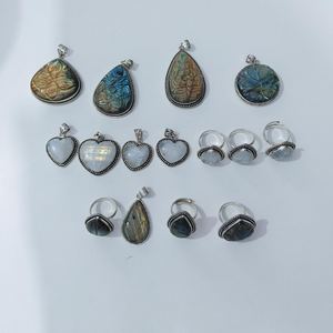Bagues en argent sterling 925 serties de pierres d'agate naturelles, style ethnique, unisexe, bijoux à porter au quotidien - Product Image 5