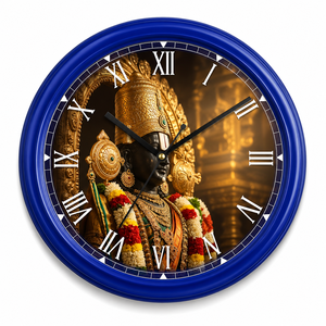 Mechanical Luxury Promotional Wall <b>Clock</b> Needle Display Battery Powered Plastic Glass Decorative Blue Roman Numeral Face Living - Product Image 5
