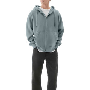 <b>Men's</b> Oversized Hooded Sweatshirt Solid <b>Black</b> Cotton Fleece Casual Pullover Pocket Design Autumn Wear 2026 - Product Image 5