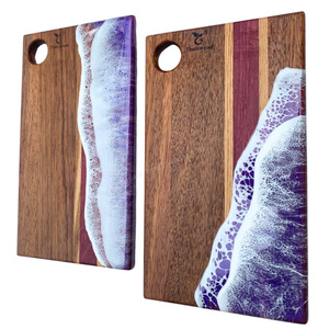 Posavasos de Resina Epoxi en Oferta, Posavasos de Madera y Resina Personalizados, Posavasos de Diseño Azul de Lujo, Tendencia 2026 - Product Image 5