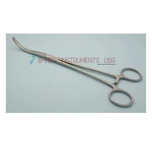 คีมหนีบสำหรับผ่าตัดระบบทางเดินปัสสาวะแบบโค้ง9 14ใช้วัสดุเหล็กใช้สำหรับผ่าตัด - Product Image 3