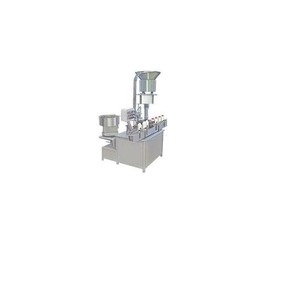 Machine de remplissage, de bouchage et de capsulage volumétrique automatique électrique contrôlée par PLC pour bouteilles de sirop, produits nutraceutiques et fûts, haute vitesse - Product Image 3