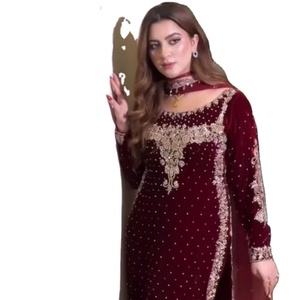 Reserve ahora su mejor ropa informal Real Mirror Work Lino Seda Multi Color Designer Salwar Suit a precio mayorista - Product Image 1