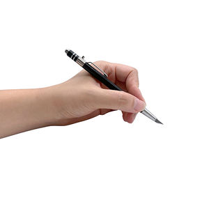 Cuchillos Retráctiles de Acero Inoxidable PLOMA de 4mm con Hoja de Cambio Rápido y Mango de Acero Inoxidable, Venta al por Mayor, OEM para Escuelas de Arte - Product Image 5