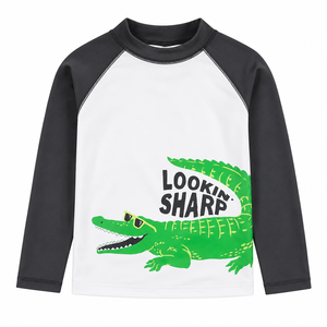 Kids Swimming Beach Shirt for <b>Boys</b> Stretch Fabric Quick Dry Summer Apparel <b>Boy</b> UV Protection Water Shirt Comfortable Lightweight - Product Image 2