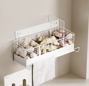 Estante ajustable para almacenar jengibre, ajo y cebolla, organizador de encimera de cocina con divisores extraíbles - Product Image 4