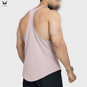 Camiseta Deportiva Informal de Algodón Transpirable con Estampado de Calavera y Mancuernas de Color Rosa para Hombre, Cuello Redondo, Logotipo Frontal, Ropa de Gimnasio - Product Image 5