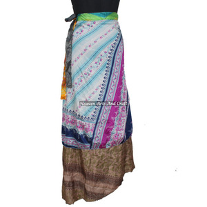 ¡Descuento al por Mayor! Saias Mágicas de Seda India Surtidas, Estilo Boho, Multicolores, Cómodas para el Verano - Product Image 3