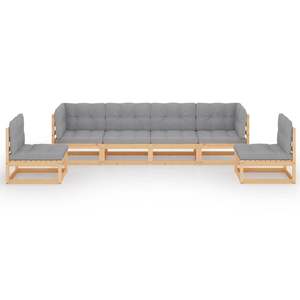Conjunto Modular de Muebles de Jardín de 6 Piezas, Madera de Pino Sólida, Duradera y Elegante, Muebles de Exterior - Product Image 3