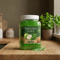 Nata de Coco aromatisée au Pandan, prête à consommer, végane et sûre, export Vietnam, prix compétitif, livraison mondiale, OEM ODM