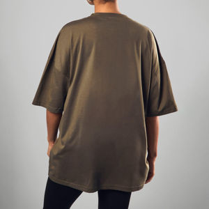 Camisetas de Algodón 100% para Mujer, Corte Regular, Estilo Urbano, Transpirables, Delgadas, Premium, OEM 2026, Bordado Personalizable, Marca Propia - Product Image 2