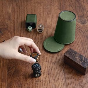 Noise-Reducing Luxury PU Leather Eco-Friendly Dice <b>Cup</b> Multi-Color Velvet for Board Games Dice <b>Shaker</b> - Product Image 6