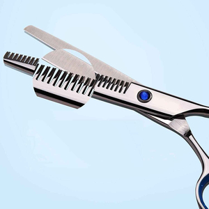 Professional Hair <b>Thinning</b> Scissors Stainless Steel Sharp Blade 30 Teeth Right Handed Long Handle Salon Tool mirror finish - Product Image 4