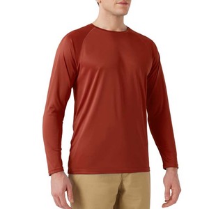 Camisa de Pesca para Hombre, Talla Grande, Color Rojo, Manga Larga, Protección Solar UPF 50, Secado Rápido, Poliéster, Corte Regular - Product Image 3