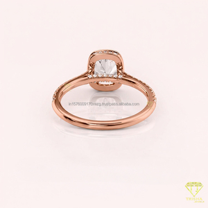 High on Demand Fashion Jewelry Moissanite Engagement Ring <b>for</b> Women with Sophisticated Design Available At Best Market Price - Product Image 2