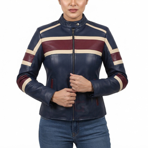 Chaqueta de Cuero para Mujer, Estilo Deportivo, Impermeable y Resistente al Viento, Nueva Colección, Tallas Grandes Disponibles - Product Image 5