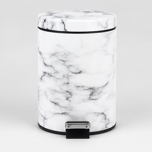 Cubo de Almacenamiento para Baño de Hotel de Lujo, de Acero Inoxidable, con Pedal, Cierre Suave, Capacidad de 12L, Ecológico - Product Image 2