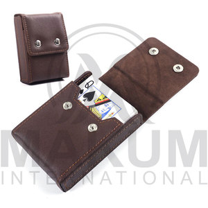 Porta Tarjetas de Póker de Cuero, Color Sólido, Nuevo Diseño, Ecológico, Lavable, con Logotipo Personalizado para Uso en Casinos - Product Image 2