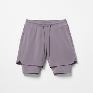 Wholesale Customized Men Double <b>Layer</b> Mesh Workout Shorts Quick Dry And Lightweight Men Double <b>Layer</b> Shorts Running Shorts - Product Image 1