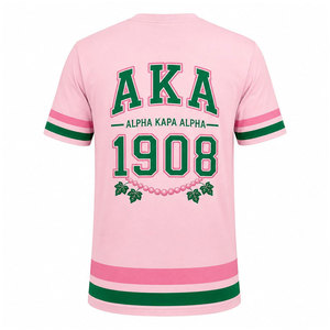 Camiseta de Manga Corta Alpha Rosa Verde, Cuello Redondo, Corte Regular, con Diseño de Letras, Camiseta Casual de Punto para Hombre - Product Image 6
