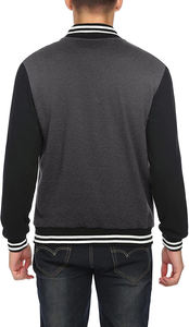 Baseball Jacket for <b>Men</b> Women Custom Varsity Letterman Bomber Style Stand Embroidered Logo OEM ODM Fashion - Product Image 3