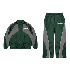 ชุดเสื้อแจ็คเก็ตกันลมพรีเมียม OEM สตรีทแวร์ ระบายอากาศได้ดี สำหรับฤดูหนาว แบบสปอร์ต แต่งแถบสะท้อนแสง คุณภาพสูง ยูนิเซ็กซ์ ผ้าฝ้าย 100% - Product Image 3