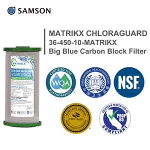 Filtre à charbon actif Big Blue MATRIKX CHLORAGUARD 36-450-10 10 pouces - Product Image 5