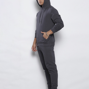 Nouvelle conception, broderie, 100% coton, sweats à capuche personnalisés, pantalons évasés, joggers empilés, ensembles unisexes, sweats à capuche empilés, ensembles de survêtements, survêtements pour hommes - Product Image 4