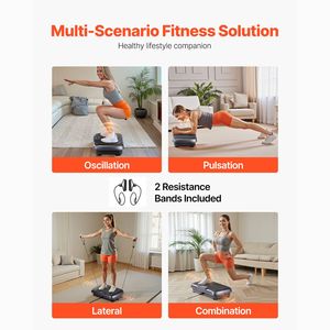 Macchina per Esercizi Fitness Domestici, Piattaforma Vibrante per Tutto il Corpo, Massaggio Drenante Linfatico per Perdita di Peso - Product Image 6