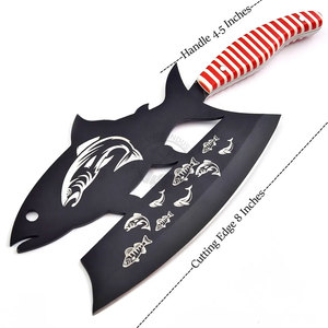 Custom Handmade Meat Cleaver <b>Knife</b> W/Resin Handle Leather Sheath D2 Steel Blade Full Tang Ambidextrous <b>Sharp</b> Razor Chopper <b>Knife</b> - Product Image 4