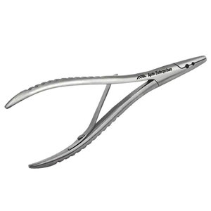 Pince à extensions capillaires en acier inoxydable de haute qualité, outil professionnel de précision à deux trous pour l'installation d'extensions capillaires - Product Image 2